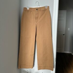 Old Navy High-Waisted Cropped Wide Leg Chino Pants Size 4